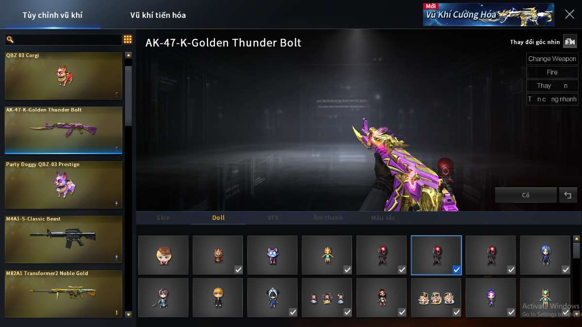 shop acc cf uy tin gia re